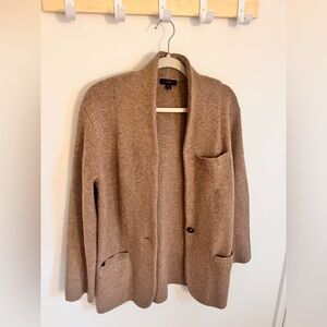 J.Crew Cocoon Sweater Blazer Tan/Brown Size Small
